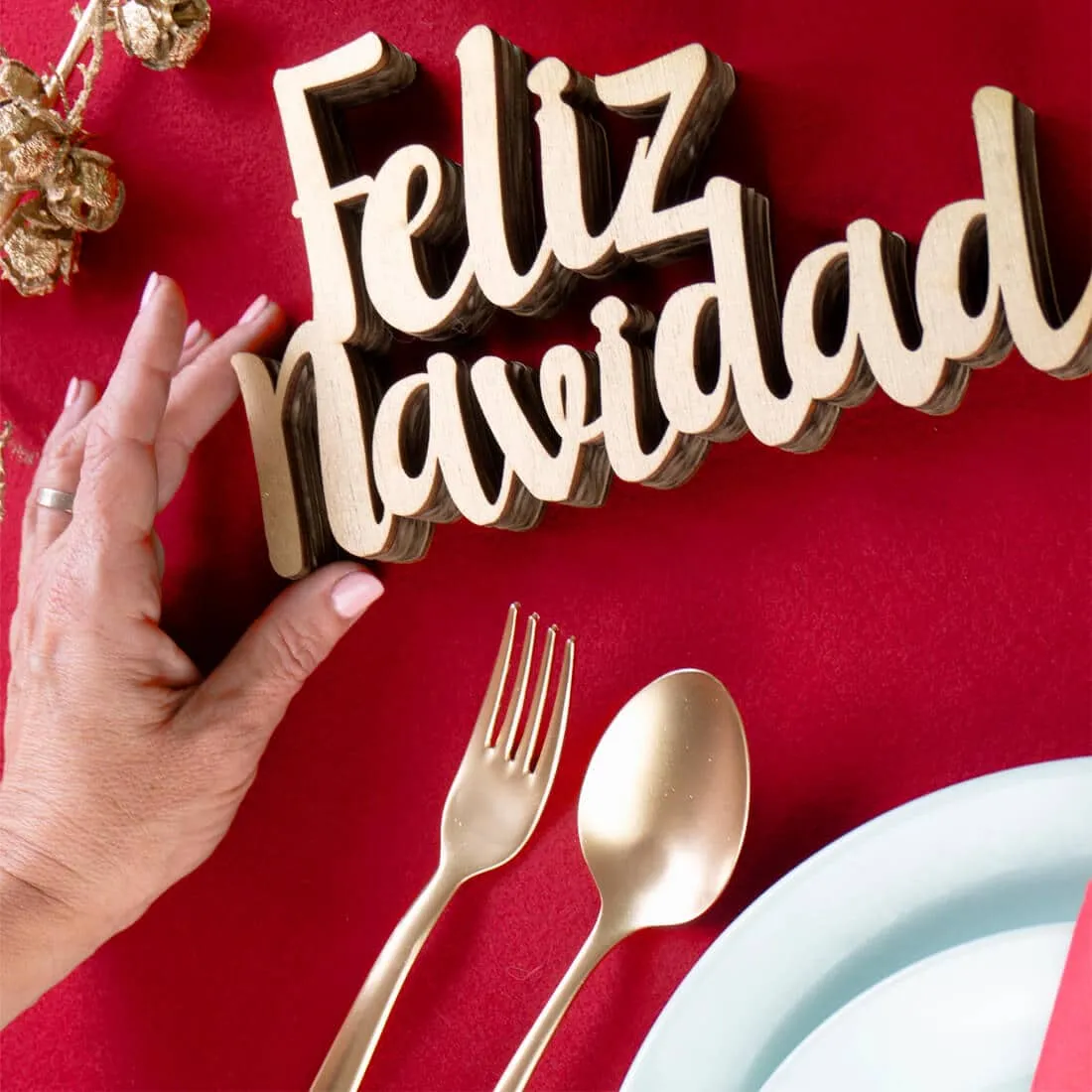 Christmas Feliz Navidad madera New Portada Texto de madera de Feliz Navidad